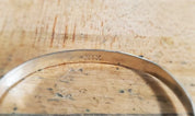 St Croix Hook Bracelet, 6mm Handmade Sterling Silver w/ 14k Gold Wrap